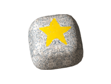 星が描かれた石3