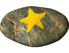 星が描かれた石4